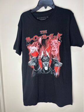 Doberman Pinscher The Dobie Graphic T Shirt XL NWOT Bioworld Black Dog